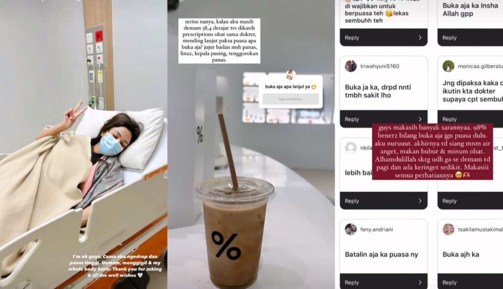 Penyebab Andi Annisa Terpaksa Batalkan Puasa Hari Pertama