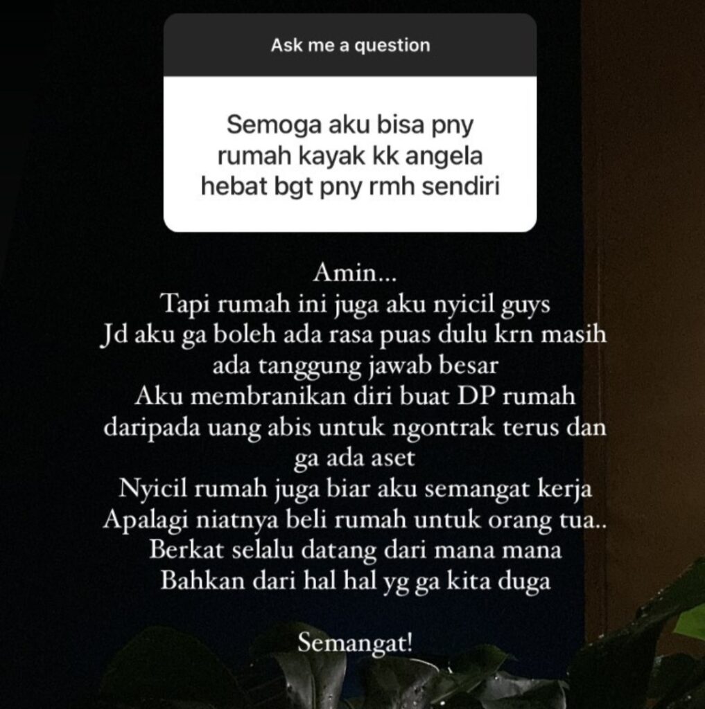Angela Gilsha Akhirnya Punya Rumah Sendiri, Beli untuk Orang Tua Secara Kredit