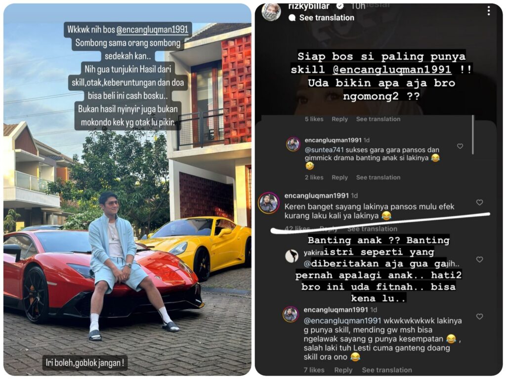 Rizky Billar Pamer 2 Supercar Miliknya, Geram Dituding Pansos dan Tidak Punya Skill