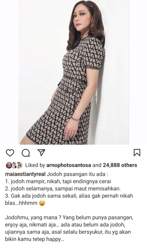 Pesan Maia Estianty Soal Jodoh, Diduga Buat El Rumi & Fuji An