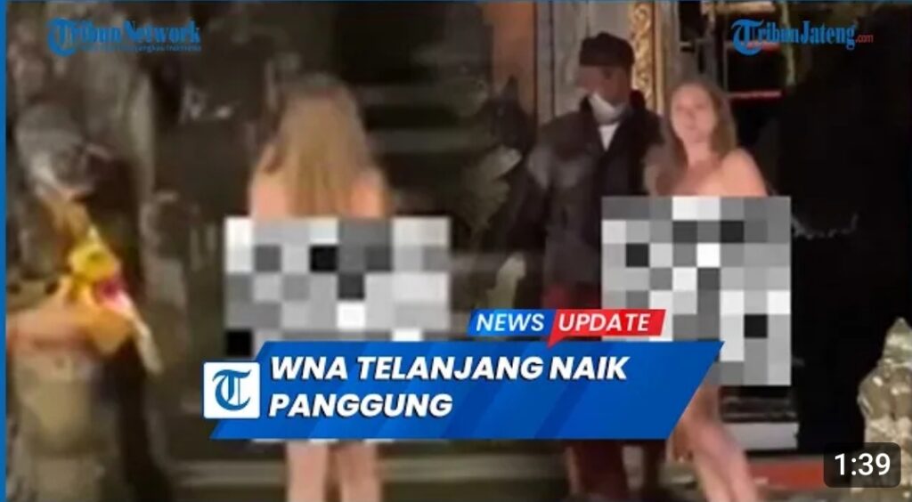 Viral Video Bugil WNA Perempuan di Pentas Tari Bali, Bikin Melongo!