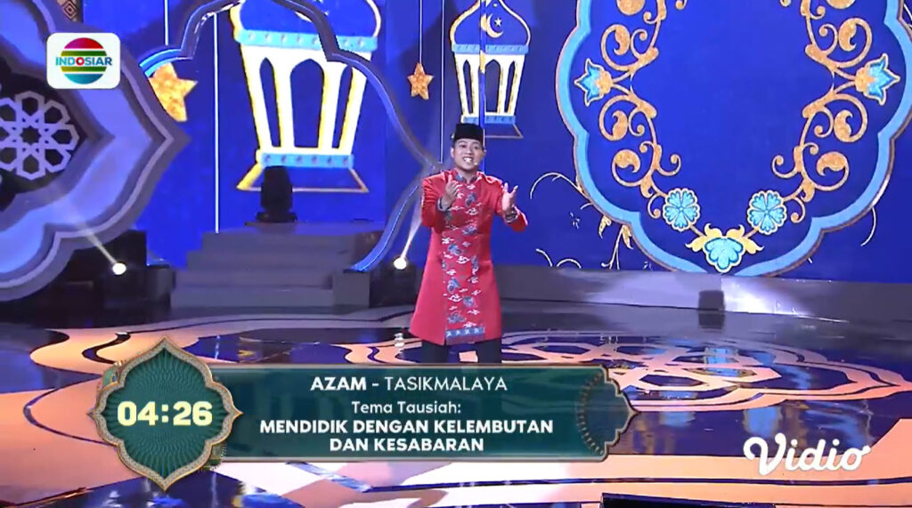 Bara Valentino Tampil Perdana Menyampaikan Tausiah di Panggung AKSI Indonesia 2023